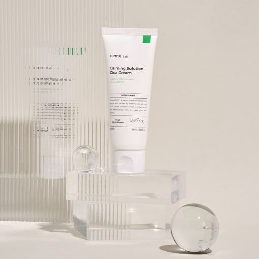 ProtoClinical k-beauty EUNYUL Lab Calming Solution Cica Cream 100ml single cream package shown in a square crop on a clean white background