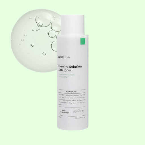 ProtoClinical k-beauty EUNYUL Lab Calming Solution Cica Toner 150ml single toner package centered on a clean white background with branded packaging visible