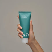 ProtoClinical k-beauty EUNYUL Time Foam Me Tea Tree Cleansing Foam 150ml single dark teal cleansing foam tube centered on a pale gray and peach background