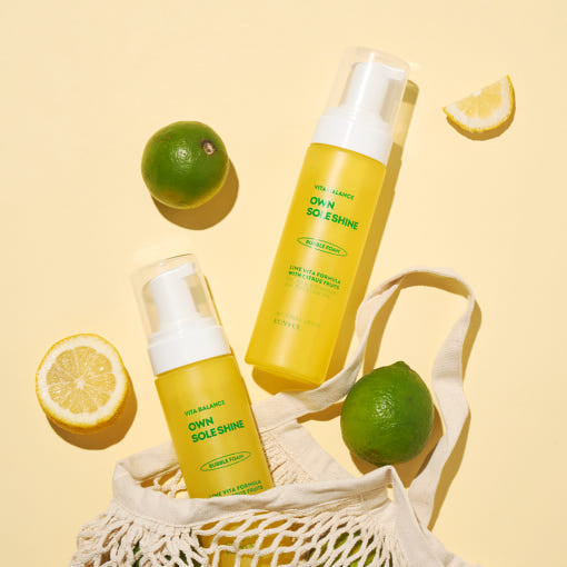 ProtoClinical k-beauty EUNYUL VITA BALANCE OWN SOLE SHINE Bubble Foam 200ml single front-facing bubble foam cleanser package centered on a light background