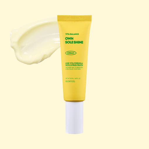ProtoClinical k-beauty EUNYUL VITA BALANCE OWN SOLE SHINE Facial Cream 50ml single product packshot on a clean white background.