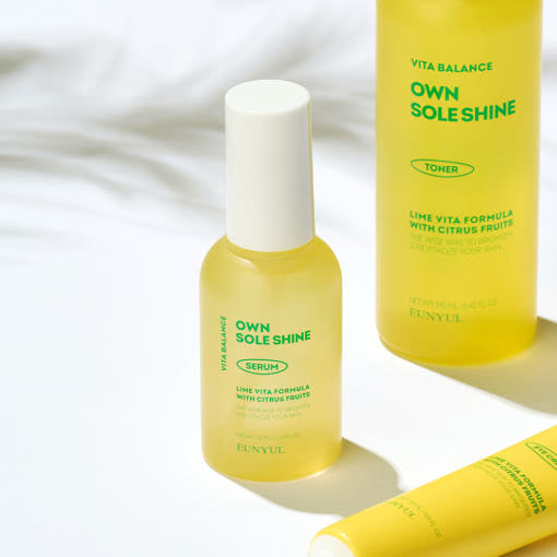EUNYUL VITA BALANCE OWN SOLE SHINE Serum 50ml by ProtoClinical shown in product packaging on a clean white background for a k-beauty skincare routine.