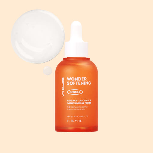 ProtoClinical k-beauty EUNYUL VITA BALANCE WONDER SOFTENING Serum 50ml single serum package centered on a clean white background with branded packaging visible