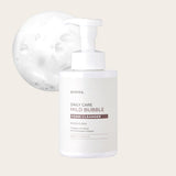 ProtoClinical k-beauty EUNYUL Daily Care Mild Bubble Foam Cleanser 500ml single upright bubble foam cleanser bottle centered on a light background.