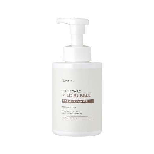 ProtoClinical k-beauty EUNYUL Daily Care Mild Bubble Foam Cleanser 500ml single bubble foam cleanser bottle package on a light background