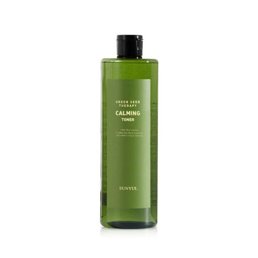 ProtoClinical k-beauty EUNYUL GREEN SEED THERAPY Calming Toner 500ml single front-facing toner bottle with branded label centered on a clean white background