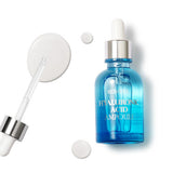 ProtoClinical k-beauty EUNYUL Hyaluronic Acid Ampoule 30ml single square ampoule packshot with branded packaging on a clean white background