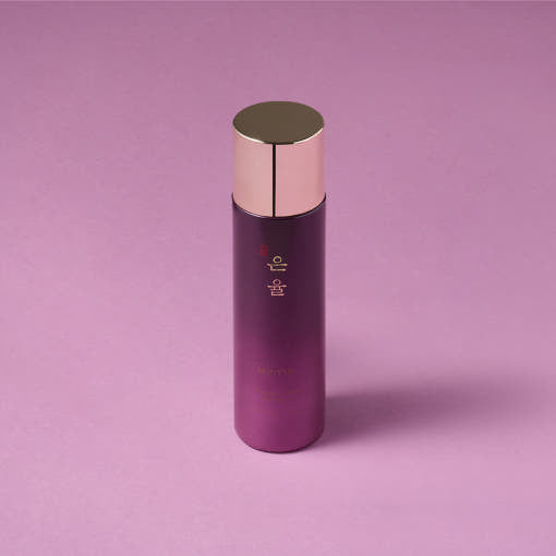 ProtoClinical k-beauty EUNYUL Premium Skin Toner 200ml single upright purple toner bottle centered on a pink-lilac background