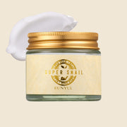 ProtoClinical k-beauty EUNYUL Super Snail Cream 70g single rounded cream container centered on a light background