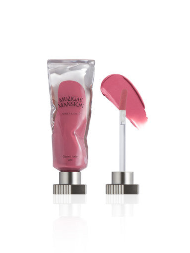 ProtoClinical k-beauty MUZIGAE MANSION Rainbow Mansion Objet Liquid Tint 6ml single upright liquid tint bottle silhouette in muted pink and mauve tones centered on a clean white background