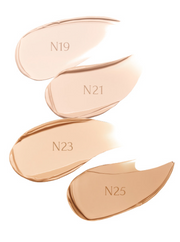 ProtoClinical k-beauty MUZIGAE MANSION Sleek Matt Cushion(15g+15g Refill Included) single square cushion compact in soft beige tones on an off-white background