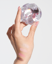 ProtoClinical k-beauty warm peach beauty product silhouette on a pale background with soft blue side accents.