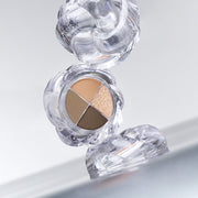 ProtoClinical k-beauty muted lavender beauty graphic with soft vertical bands and a pale olive center.