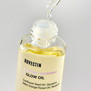 ProtoClinical k-beauty lavender beauty graphic with a soft yellow center on a muted background.