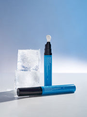 ProtoClinical k-beauty blue beauty product packaging with a dark lower band on a light background.