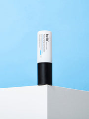 ProtoClinical k-beauty blue beauty product packaging with a dark center on a light background.