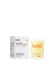 ProtoClinical k-beauty belif Super Knights Multi Vitamin Lipcerin 15ml tall lip treatment product graphic with yellow and white packaging tones