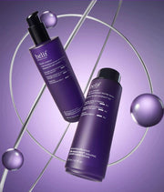 ProtoClinical k-beauty blue and beige beauty product graphic on a dark background.