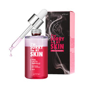 ProtoClinical k-beauty [I'm Sorry For My Skin] Pink Lacto Ampoule 30ml with deep plum and soft pink packaging forms side by side on a light background
