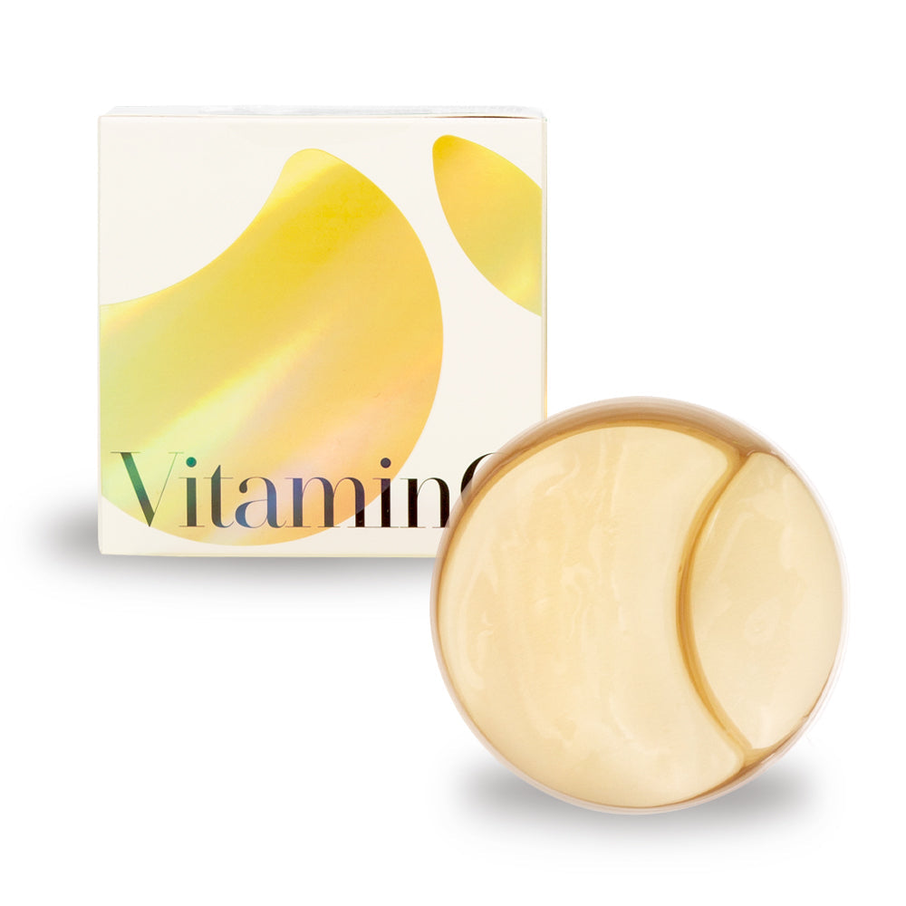 ProtoClinical k-beauty pale yellow beauty packaging silhouette with soft tan and blue corner accents on a light background.