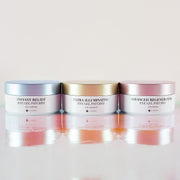 ProtoClinical k-beauty K-SECRET Eye Gel Patches Set (RETINOL + VITAMIN C + CAFFEINE) 60ea/102g*3 multi-piece set on a light neutral background