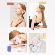 ProtoClinical k-beauty K-SECRET Eye Gel Patches Set (RETINOL + VITAMIN C + CAFFEINE) 60ea/102g*3 packaging graphic in soft peach and beige tones on a light background