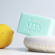 ProtoClinical k-beauty K-SECRET Vita Collagen Whitening Bar 110g single boxed cleansing bar in a front-facing product shot on a clean white background