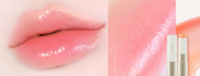 ProtoClinical k-beauty [MACQUEEN New York] Better Than Kiss Lip Balm 3.5g (3-type) close-up collage of glossy lips with ivory balm tubes and a peach-toned swatch on a pale background
