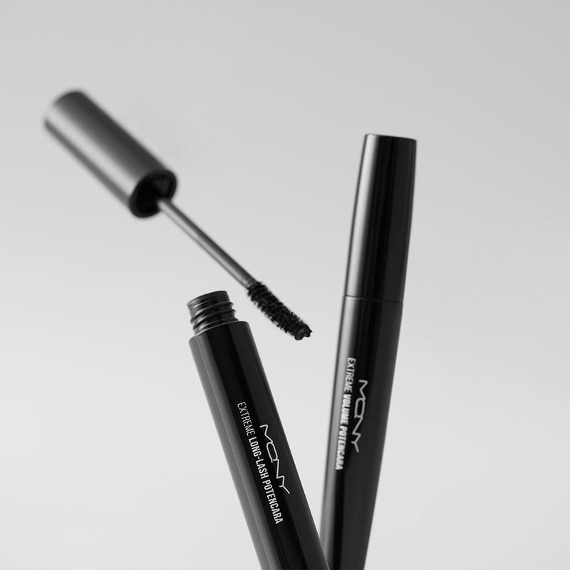 ProtoClinical k-beauty [MACQUEEN New York] Extreme Longlash Potencara 8g single dark mascara tube centered upright on a white background