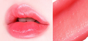 ProtoClinical k-beauty [MACQUEEN New York] Loving You Tint Glow Lip Balm 3.5g (7 Colors) single rosy pink lip balm swatch in a wide horizontal band on a pale pink and cream background