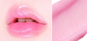 ProtoClinical k-beauty [MACQUEEN New York] Loving You Tint Glow Lip Balm 3.5g (7 Colors) single mauve pink lip balm swatch in a wide horizontal band on a pale pink and cream background