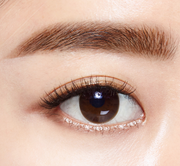 ProtoClinical k-beauty [MACQUEEN New York] My Gyeol-Fit Tint Brow 0.8g (3color) two horizontal brown brow swatches stacked on a pale pink background