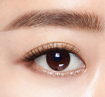 ProtoClinical k-beauty [MACQUEEN New York] My Gyeol-Fit Tint Brow 0.8g (3color) two horizontal brown brow swatches stacked on a pale pink background