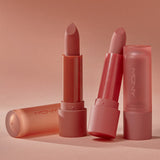 ProtoClinical k-beauty [MACQUEEN New York] Powder Matte Lipstick 3.5g (5color) multiple lipstick tubes side by side in pink and rose tones on a white background