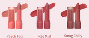 ProtoClinical k-beauty [MACQUEEN New York] Powder Matte Lipstick 3.5g (5color) multiple lipstick tubes side by side in pink and rose tones on a white background