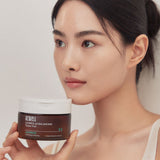 ProtoClinical k-beauty acwell Licorice pH Balancing Toner Pad 70ea/160ml square toner pad detail graphic with warm beige and gold tones