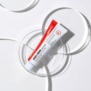 ProtoClinical k-beauty soft mauve beauty product silhouette centered on a pale background with light aqua corners.