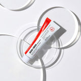 ProtoClinical k-beauty soft mauve beauty product silhouette centered on a pale background with light aqua corners.