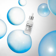 ProtoClinical k-beauty MEDIPEEL Extra Super 9+ Pore Tox Ampoule 30ml pale blue product graphic with vertical light bands and soft blue lower accents