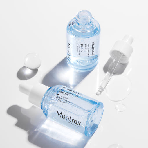 ProtoClinical k-beauty MEDIPEEL Hyaluron Layer Ampoule 30ml light gray product silhouette on a clean white background
