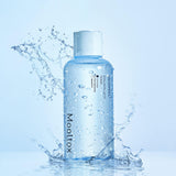 ProtoClinical k-beauty MEDIPEEL Hyaluronic Acid Layer Mooltox Toner 300ml pale blue toner packaging silhouette on a light square background