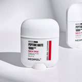 ProtoClinical k-beauty MEDIPEEL Premium Peptide Naite 1000 Shot Neck Stick 20g pale lavender neck stick package on a light background