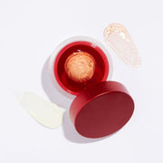 ProtoClinical k-beauty rose beauty product silhouette on a light background with pale aqua side shading.