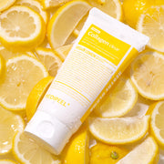 ProtoClinical k-beauty MEDIPEEL Vegan Vitamin Collagen Clear 300ml single upright pale bottle on a warm gold background.