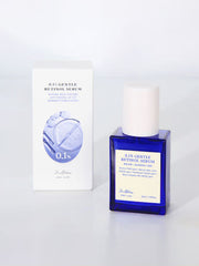 ProtoClinical k-beauty Dr.Althea 0.1 Gentle Retinol Serum 30ml with a cobalt blue bottle and white product box standing side by side on a pale white background