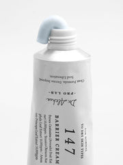 ProtoClinical k-beauty soft gray vertical beauty silhouette with pale blue side shading on a light background.