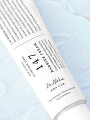 ProtoClinical k-beauty pale beige beauty graphic with soft blue corner shading on a light background.