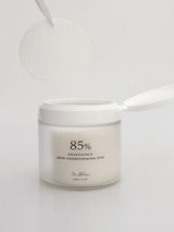 ProtoClinical k-beauty muted beige and gray beauty graphic with a soft dark diagonal shadow on a light background.