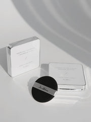 ProtoClinical k-beauty gray beauty graphic with a dark rounded center and pale side panels on a light background.