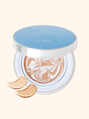 ProtoClinical k-beauty Dr.Althea Double Serum Balm Foundation SPF50+ PA+++ 12g soft gray beauty graphic with blurred horizontal shapes on a light background